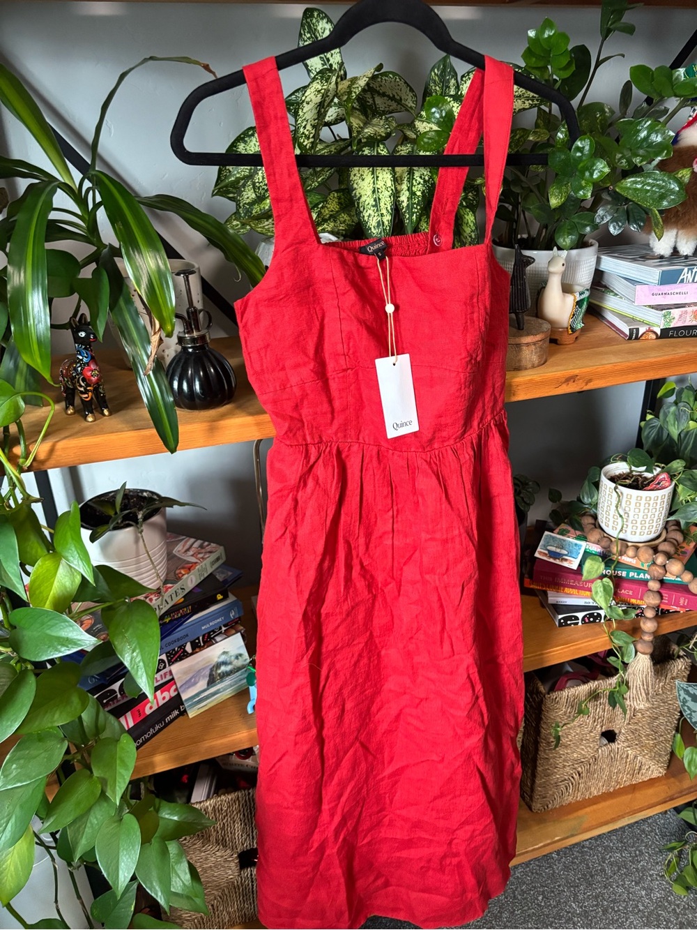 Quince 100% European Linen Fit & Flare Midi Dress NWT | Small - Picture 8 of 9